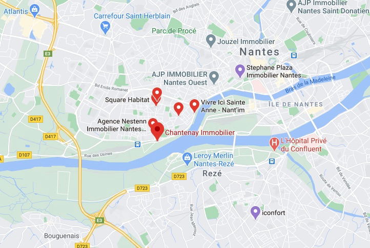Cliquez pour google maps et établir votre itinéraire
